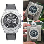 Classic Leather Quartz Men's Watch -  Premium Quality