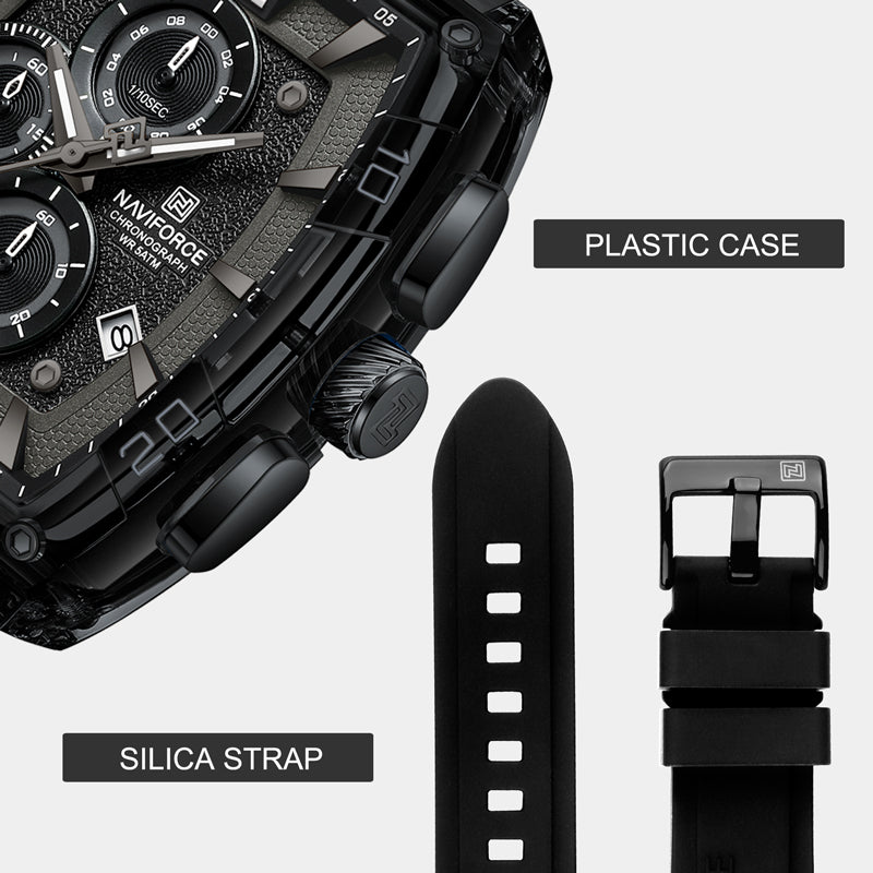 Classic Watch for Ultra Class Men - Black Chronograph Water Resistance Watch