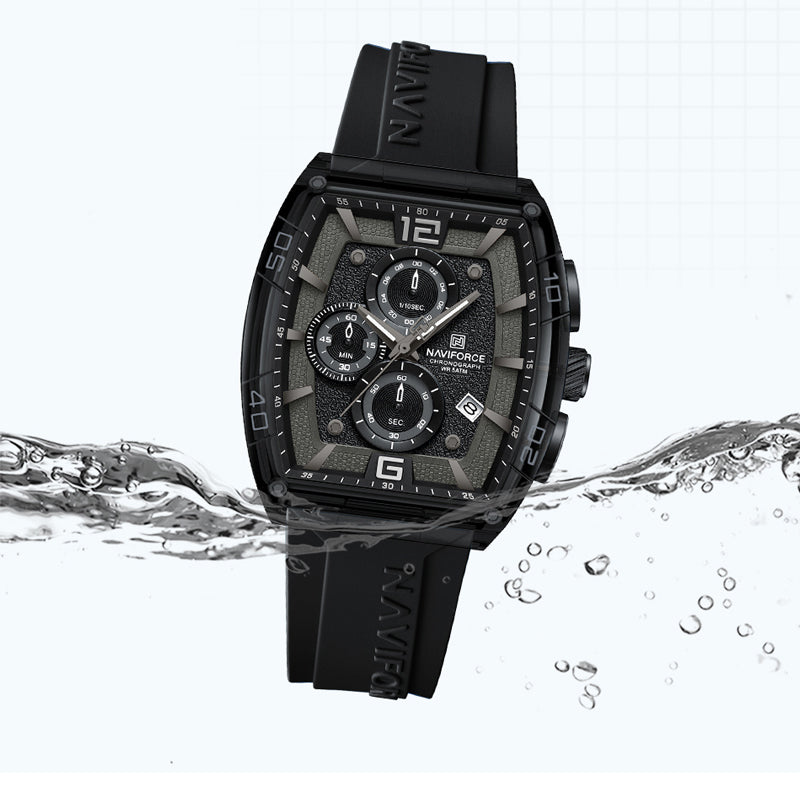 Classic Watch for Ultra Class Men - Black Chronograph Water Resistance Watch