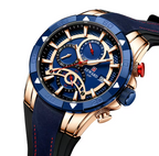 Men's Quartz Watch Sport Chronograph Waterproof Wristwatch for Men