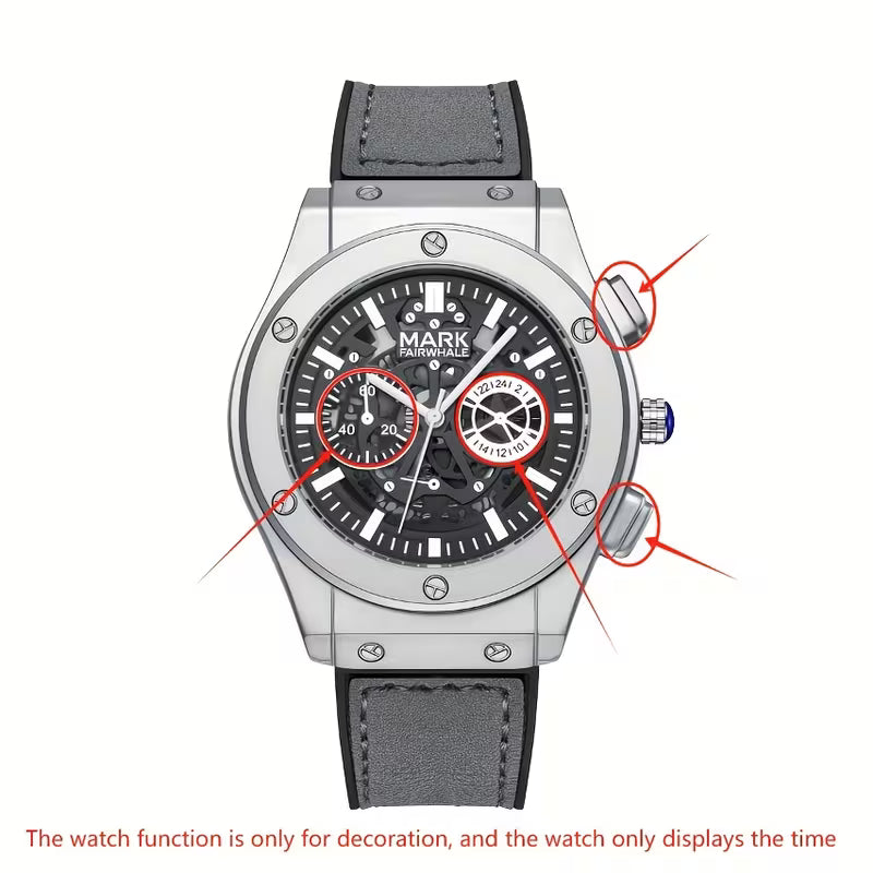 Classic Leather Quartz Men's Watch -  Premium Quality